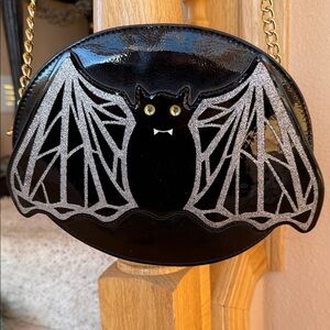 Betsy Johnson Black Bat Design Women's Bag